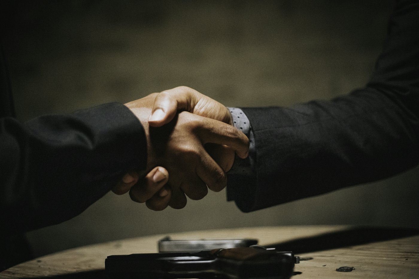 Investors closing a commercial property deal