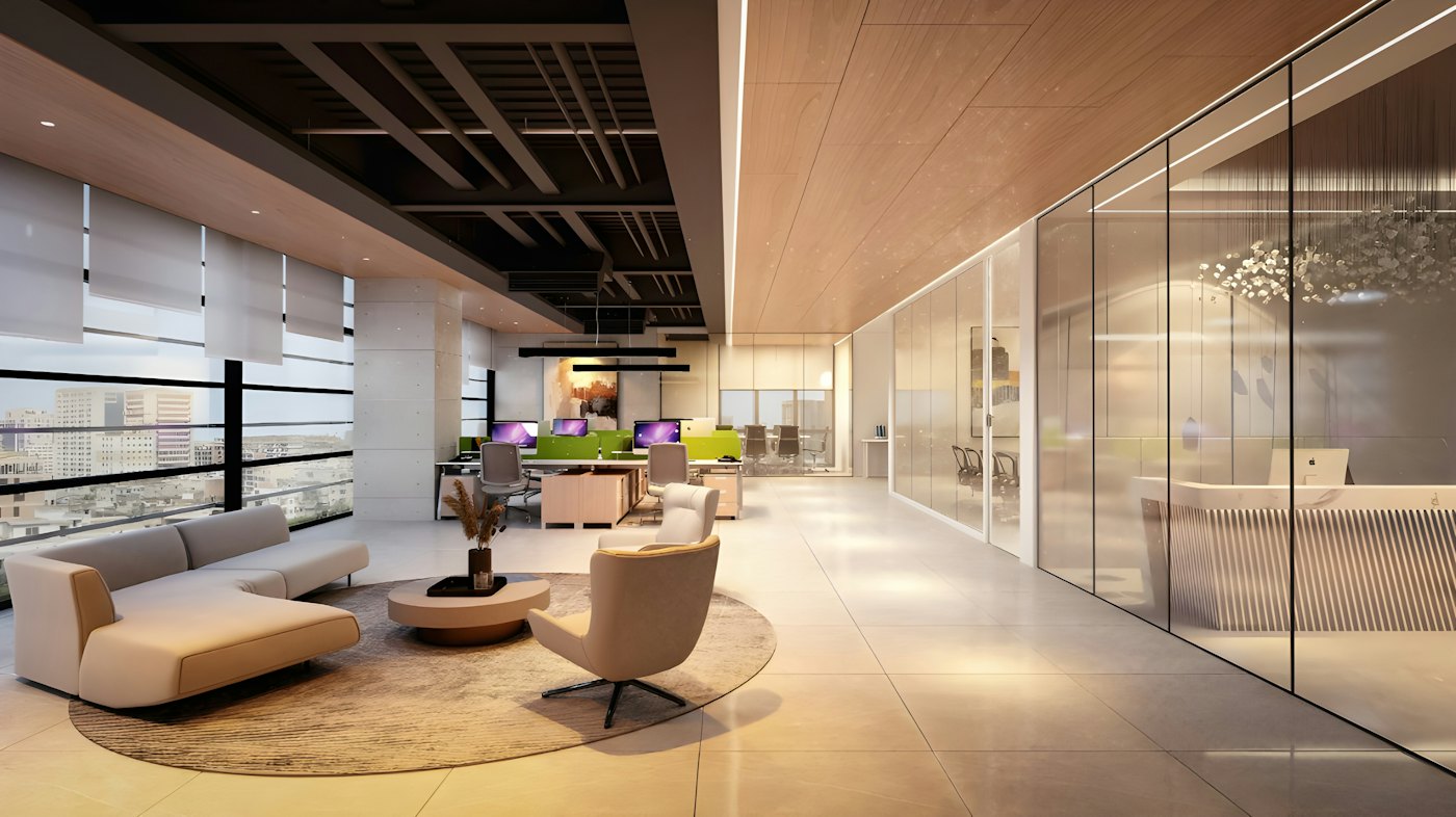 Modern Grade-A office interior